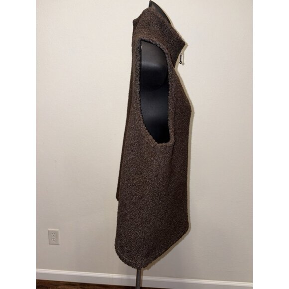 Phd Paul Harris Design, Brown Teddy Bear Vest, Women Medium front zip - Picture 6 of 7